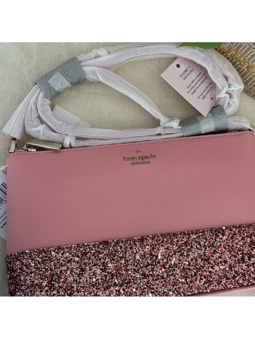 Kate Spade Pink Glitter Crossbody Bag - Picture 3 of 7